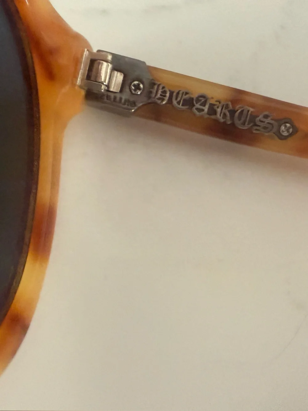 CHROME HEARTS - Round Tortoiseshell Unisex Sunglasses - Brown Lenses